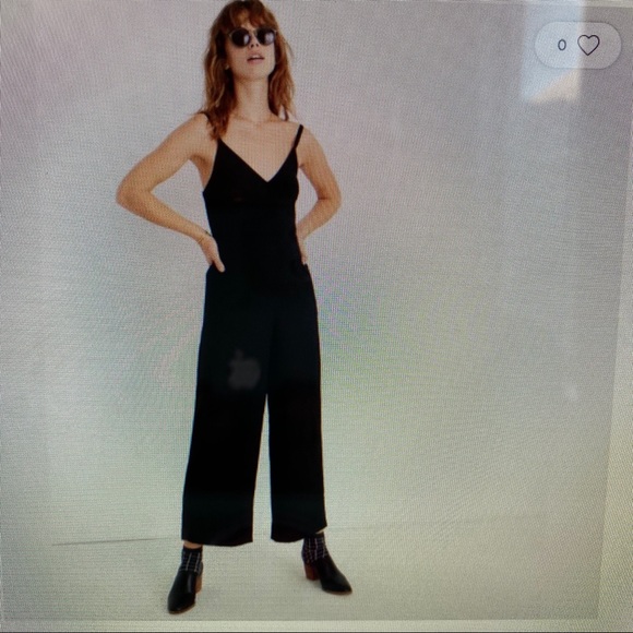Madewell Thisle black Cami Jumpsuit NWT size 00 - Picture 4 of 12